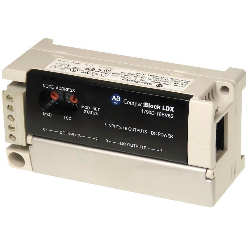 Allen Bradley 1790D-T8BV8B CompactBlock LDX I/O Base Block Module